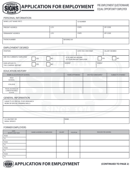 100042985-application-for-employment-pre-employment-questionnaire