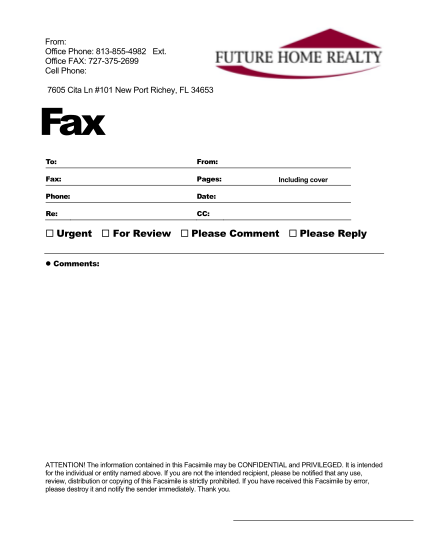 100113761-fax-coversheet-new-port-richey-future-home-realty
