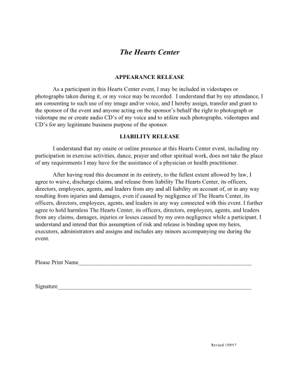 100136504-appearance-and-liability-release-formdocx-heartscenter