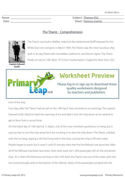 100235928-fillable-titanic-comprehension-activity-primary-resources-form