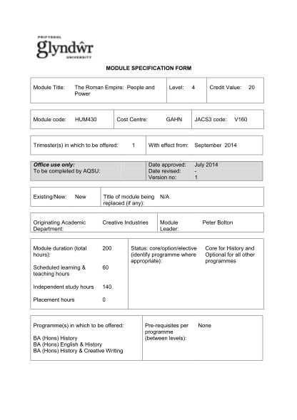 100353991-module-specification-form-module-title-the-roman-empire