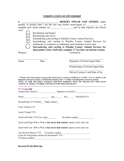 112 Pet Adoption Forms Template Pdf Page 7 Free To Edit Download 