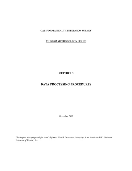 100625225-report-3-2003-data-processing-procedures-ucla-center-for-healthpolicy-ucla