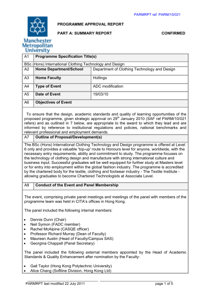 100905656-parmrpt-ref-parm10021-programme-approval-report-part-a-summary-report-a1-confirmed-programme-specification-titles-bsc-hons-international-clothing-technology-and-design-home-departmentschool-a2-department-of-clothing-technology-and