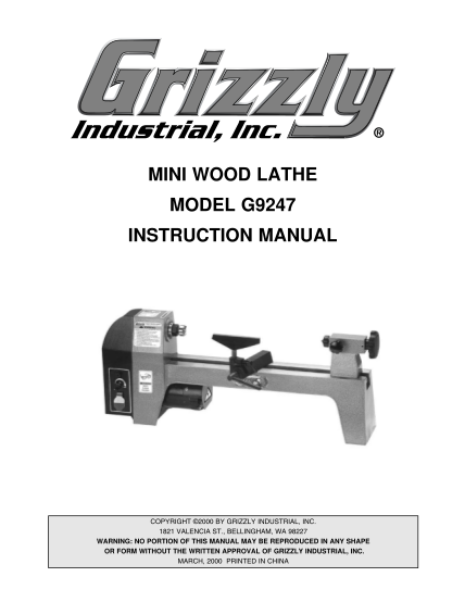101074136-mini-wood-lathe-model-g9247-instruction-manual-grizzly-industrial