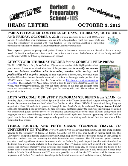 101265885-heads-letter-october-3-2012-parentteacher-conference-days-thursday-october-4-and-friday-october-5-2012-our-goal-is-always-to-meet-with-100-of-our-parents