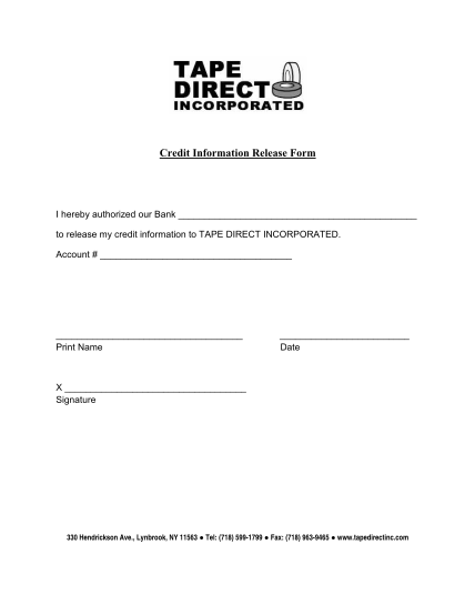 101266724-credit-information-release-form-tape-direct-inc