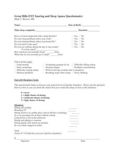101623145-great-hills-ent-snoring-and-sleep-apnea-questionnaire