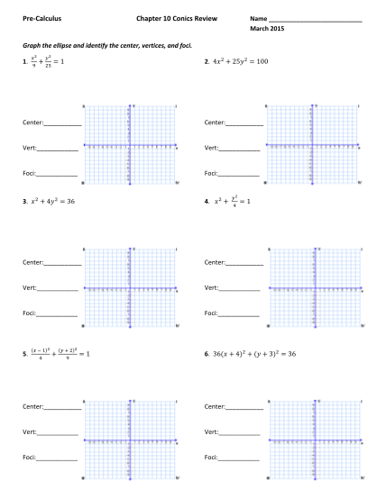 102015038-precalculus-chapter-10-conics-review-name-march-2015-graph-the-ellipse-and-identify-the-center-vertices-and-foci