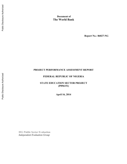 102105066-project-performance-assessment-report-for-the-nigeria-state-ieg-worldbank