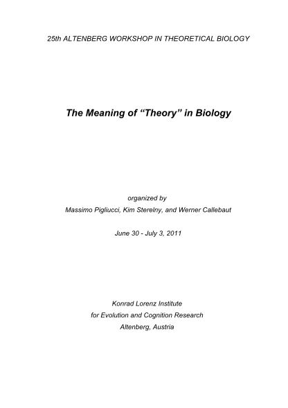 102164285-the-meaning-of-theory-in-biology-konrad-lorenz-institute-kli-ac