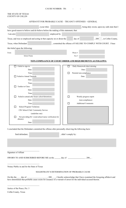 102785504-collin-county-justice-of-the-peace-precinct-3-2-affidavit-for-probably-cause-truancy-offenses-collin-county-justice-of-the-peace-precinct-3-2-affidavit-for-probably-cause-truancy-offenses-co-collin-tx