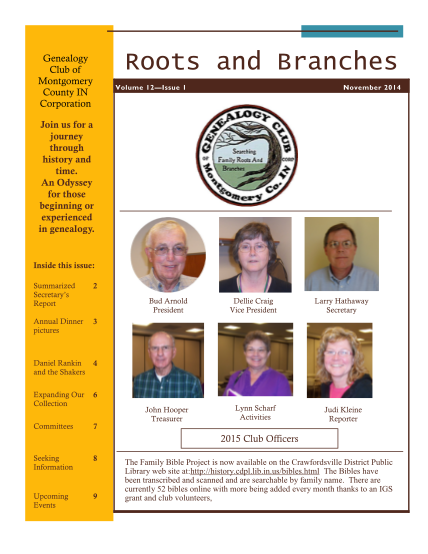 103081958-roots-and-branches-genealogy-club-of-montgomery-county-in-corporation-volume-12issue-1-november-2014-join-us-for-a-journey-through-history-and-time-cdpl-lib-in