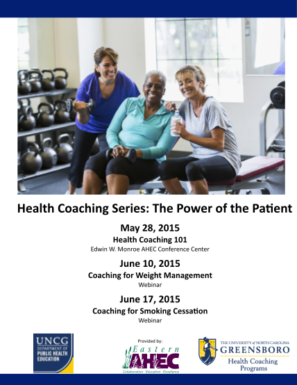 103188098-health-coaching-series-the-power-of-the-patient-eastern-area-eahec-ecu