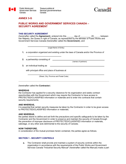 103348227-annex-3-g-security-agreement-ssi-iss-tpsgc-pwgsc-gc