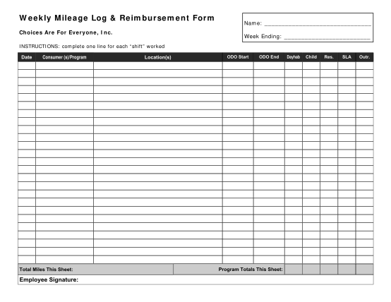 67 mileage log template page 2 - Free to Edit, Download & Print | CocoDoc