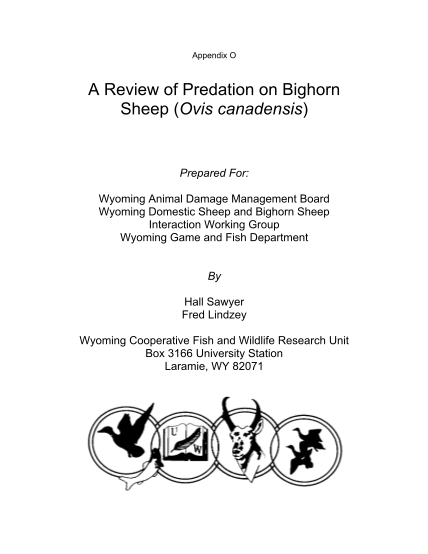 103524782-appendix-o-a-review-of-predation-on-bighorn-sheep-wgfd-wyo
