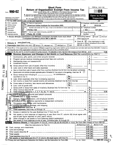 103647397-form-990-e-a-for-the-2008-calendar-year-or-tax-year-beginning-2008-and-ending-b-check-if-applicable-please-u-address-change-e-name-change-q-initial-return-use-irs-labe-l-or-20-c-name-of-organization-american-indian-institute-for
