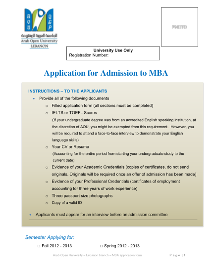 103656609-bapplicationb-for-admission-to-mba-arab-open-university-arabou-edu