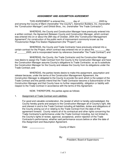 21 Assignment And Assumption Agreement Free To Edit Download Print 