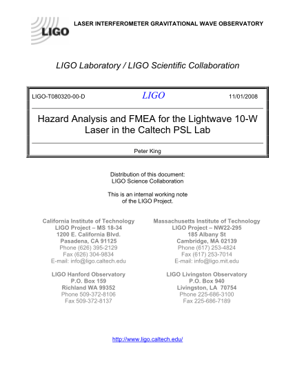105033239-ligo-hazard-analysis-and-fmea-for-the-lightwave-10-w-laser-in