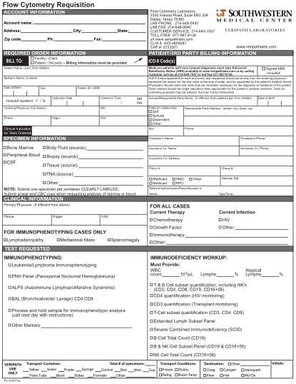 105100913-flow-cytometry-requisition-form-ut-southwestern-medical-center