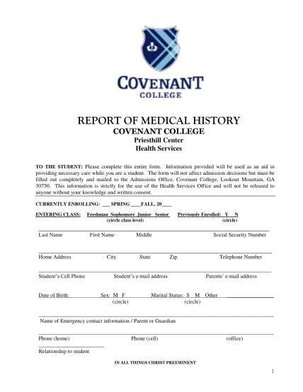 106026694-record-of-medical-history-and-privacy-forms-covenant-college