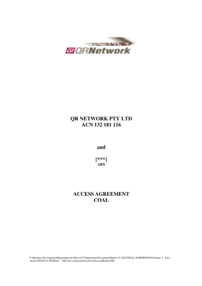 106453294-application-for-certification-of-the-queensland-rail-access-regime-qr-network-access-agreement-application-for-certification-of-the-queensland-rail-access-regime-qr-network-access-agreement