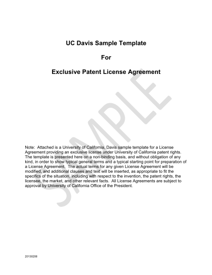 106529950-uc-davis-sample-template-for-exclusive-patent-license-agreement