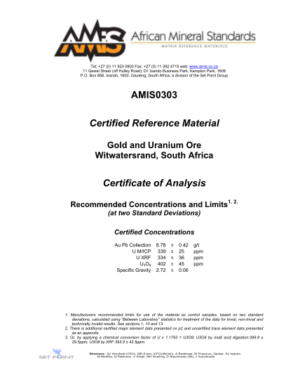 106659585-amis0303-certified-reference-material-certificate-of-analysis