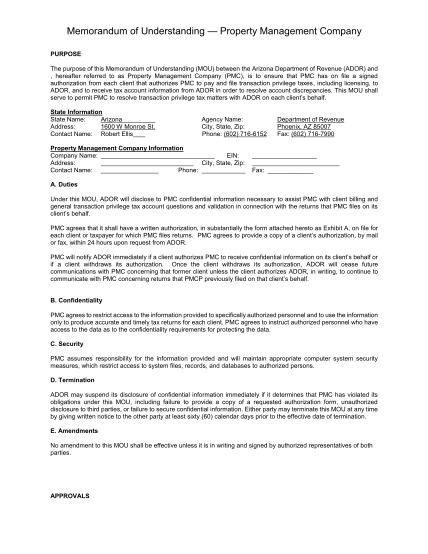 20 memorandum of understanding agreement page 2 - Free to Edit ...