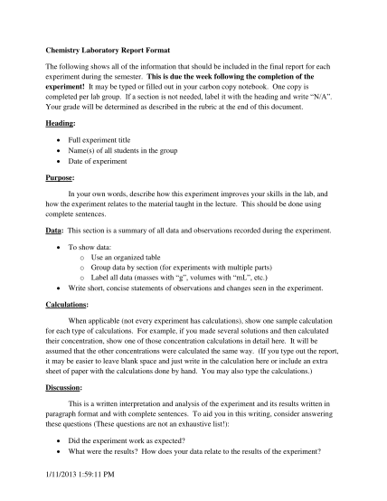 technical report writing examples