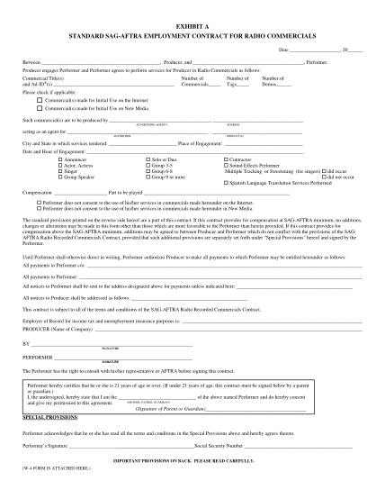 108092188-exhibit-a-standard-sag-aftra-employment-contract-for-radio