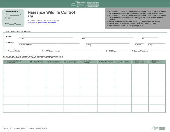 108102403-nysdec-nuisance-wildlife-control-log-nysdec-nuisance-wildlife-control-log-dec-ny