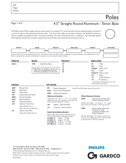 108293258-45-straight-round-aluminum-poles-steel-tenon-base-submittal-data-sheet