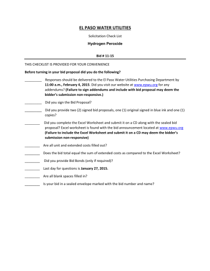 108337836-el-paso-water-utilities-solicitation-check-list-hydrogen-peroxide-bid-1115-this-checklist-is-provided-for-your-convenience-before-turning-in-your-bid-proposal-did-you-do-the-following-epwu