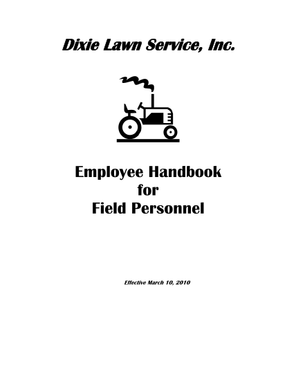 109105519-employee-handbook-for-field-personnel-dixie-lawn-service