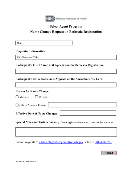 109654347-select-agent-program-name-change-request-on-bethesda-registration-ors-od-nih