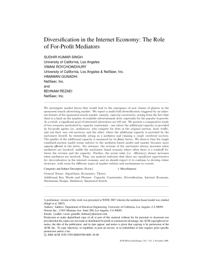 1100748-singh-diversification-in-the-internet-economy-the-role-of---acm-sigecom-various-fillable-forms-sigecom