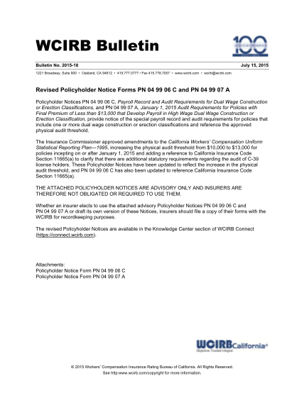 110078865-revised-policyholder-notice-forms-pn-04-99-06-c-and-pn-wcirb