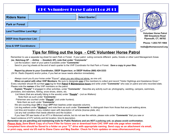 110733565-chc-volunteer-horse-patrol-log-b2013b-tips-for-filling-out-the-logs-bb-cthorsecouncil