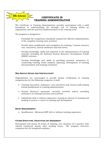 111274699-brochure-certficate-in-training-administration-mefa-brochure