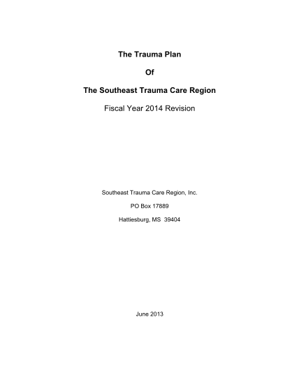 111434895-southeast-trauma-care-region-plan-mississippi-state-department-msdh-ms