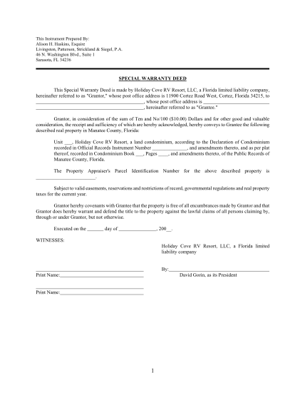 1116930-fillable-special-warranty-deed-pa-doc-form