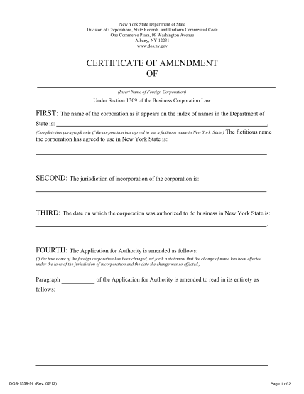 11206092-fillable-instructions-for-certificate-of-amendment-form-ny-dos-ny