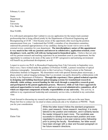 yale law school sample cover letters