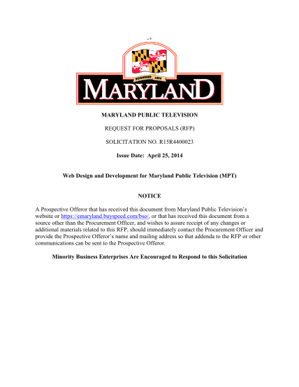 112904604-maryland-public-television-request-for-proposals-rfp-solicitation-no