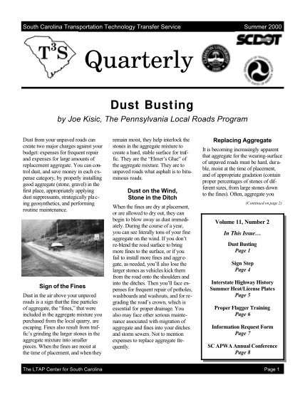 113082296-south-carolina-transportation-technology-transfer-service-summer-2000-quarterly-dust-busting-by-joe-kisic-the-pennsylvania-local-roads-program-dust-from-your-unpaved-roads-can-create-two-major-charges-against-your-budget-expenses-for