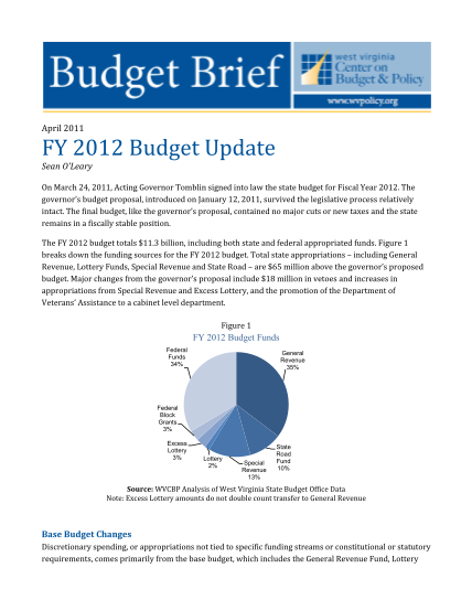 113868849-fy-2012-budget-update-west-virginia-center-on-budget-amp-policy