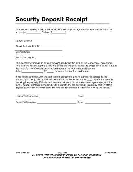 113900476-security-deposit-receipt-northern-nevada-multi-housing-association